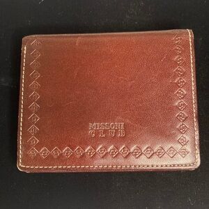 MISSONI LEATHER BIFOLD UNISEX WALLET